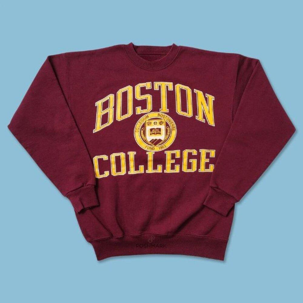 Boston College Er Garnet Sweatshirt Retro Vtg